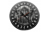 Odin - Wikinger - Wanduhr aus Schiefer 